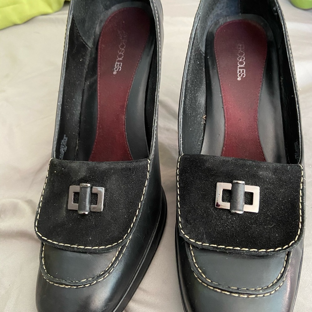 Black suede and leather Shoes